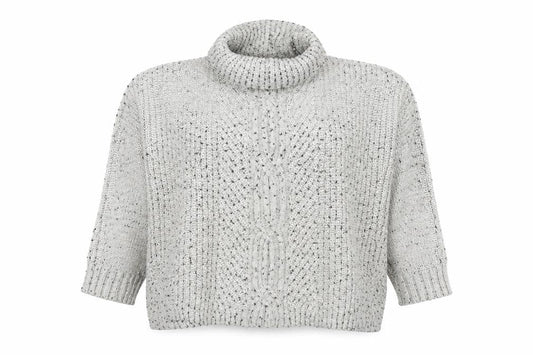 Womens UK Size L Lands' End Grey Pullover Jumper