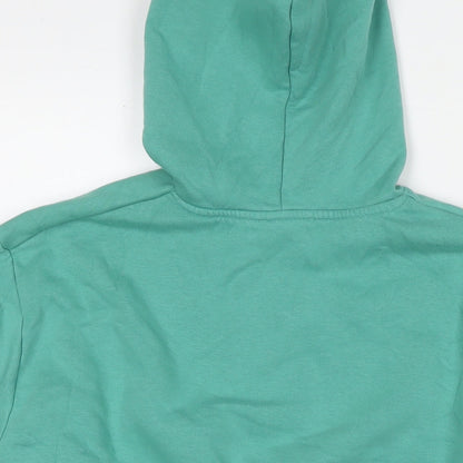 New Look Girls Blue Cotton Pullover Hoodie Size 14-15 Years Pullover - Manifest Keep Growing Flowers