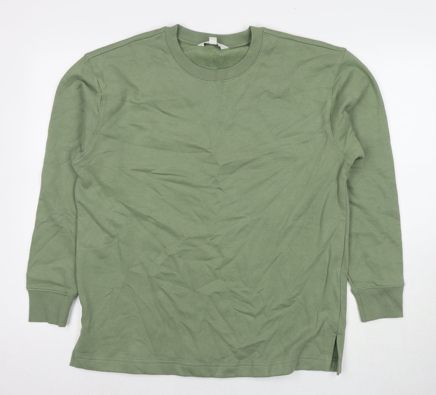 Womens UK Size M Marks and Spencer Green Pullover Sweatshirt