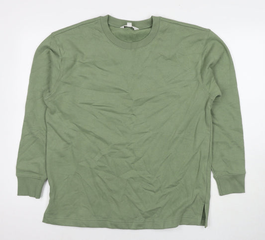 Womens UK Size M Marks and Spencer Green Pullover Sweatshirt