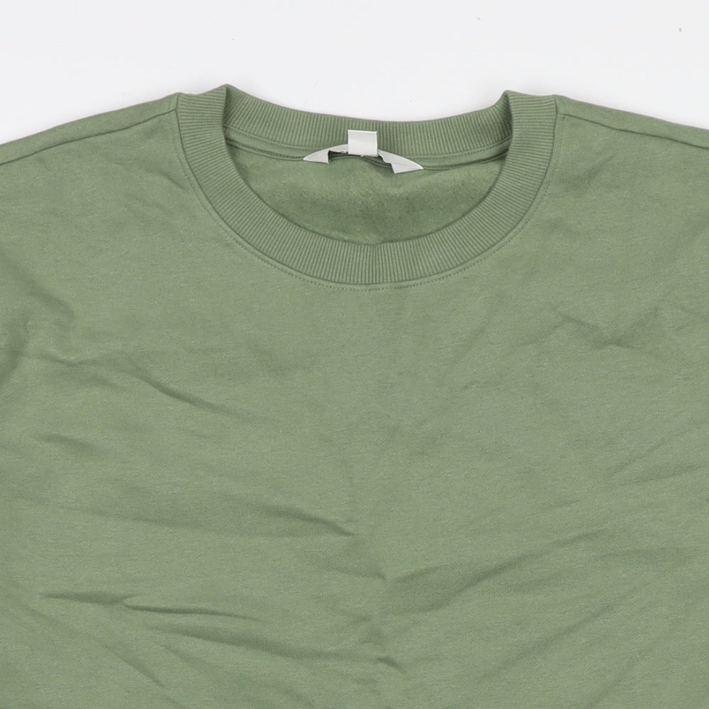 Womens UK Size M Marks and Spencer Green Pullover Sweatshirt