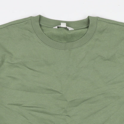 Womens UK Size M Marks and Spencer Green Pullover Sweatshirt