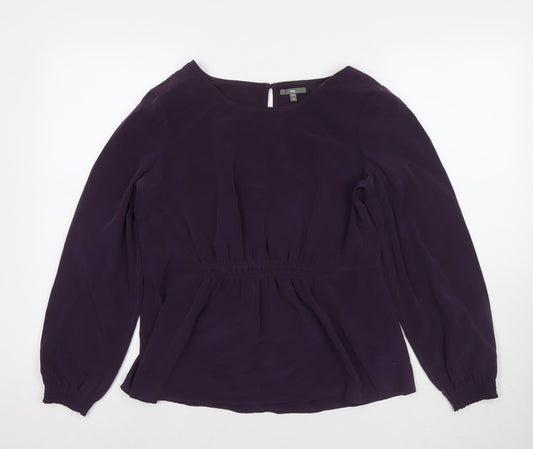 Womens UK Size M Gap Purple Basic Blouse