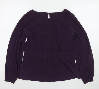 Womens UK Size M Gap Purple Basic Blouse