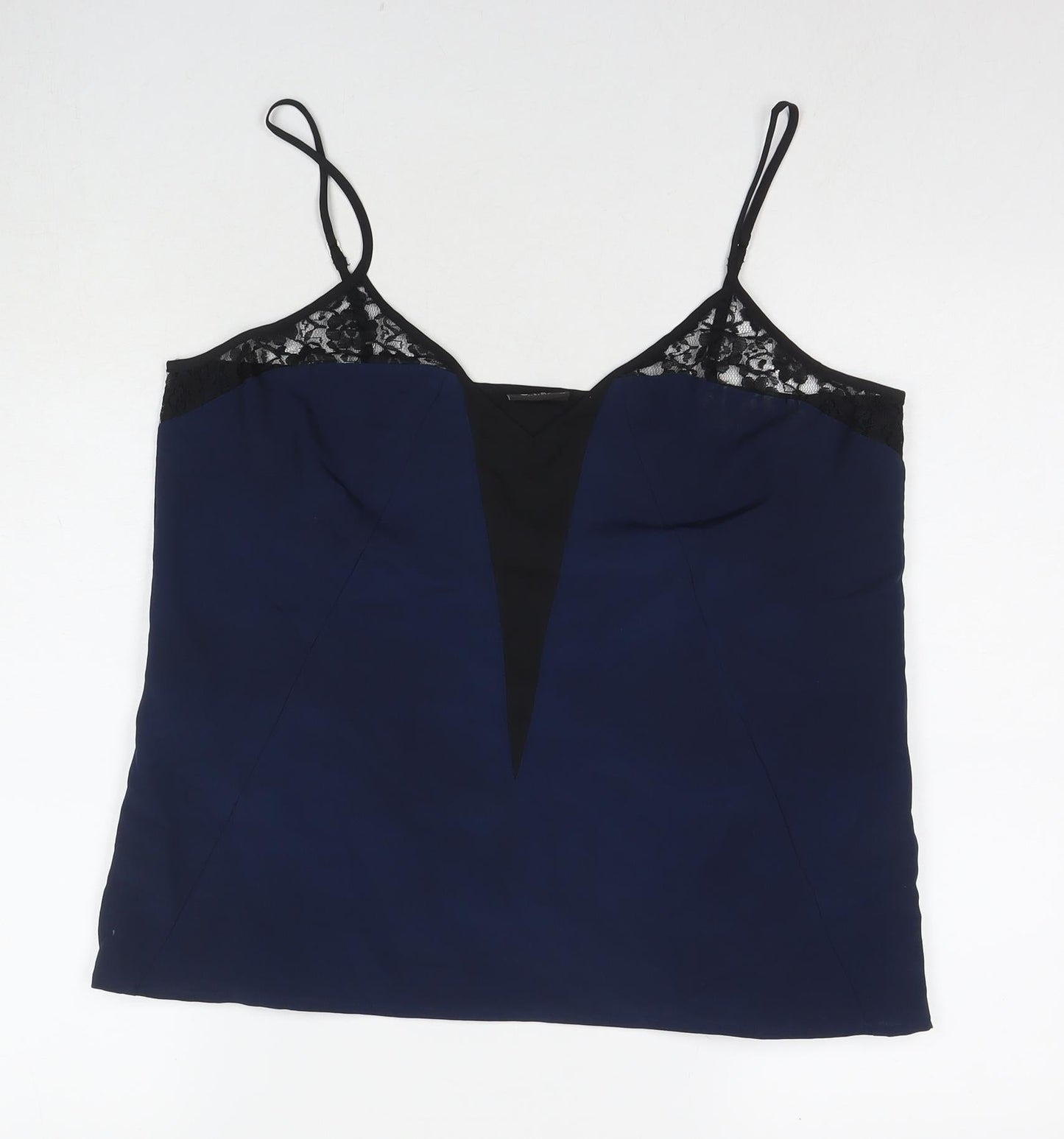 Womens UK Size XL VILA Blue Camisole T-Shirt