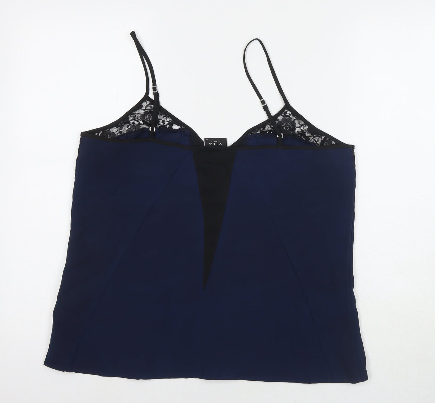 Womens UK Size XL VILA Blue Camisole T-Shirt