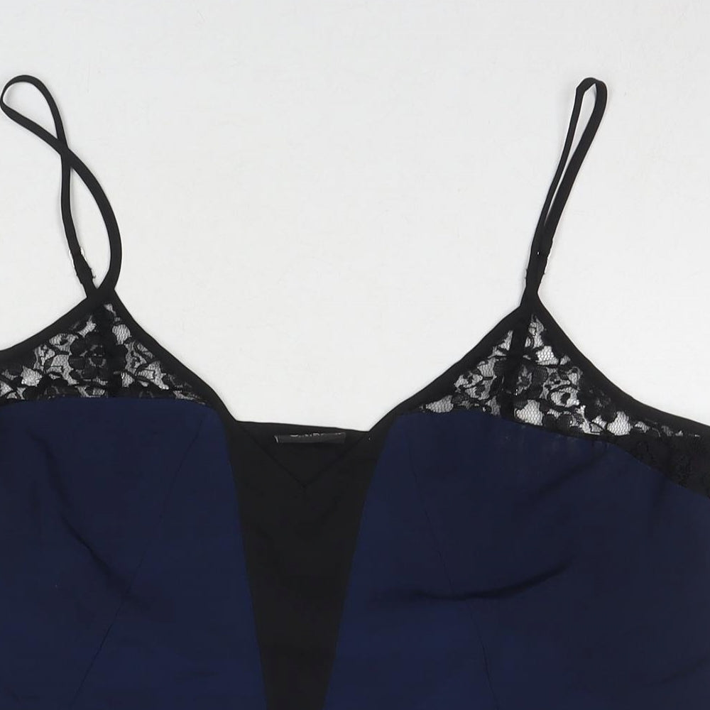 Womens UK Size XL VILA Blue Camisole T-Shirt