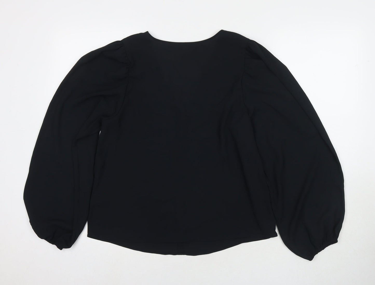 Womens UK Size 12 Marks and Spencer Black Basic Blouse