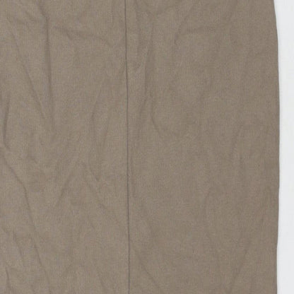 Marks and Spencer Womens Beige Polyester Straight & Pencil Skirt Size 6