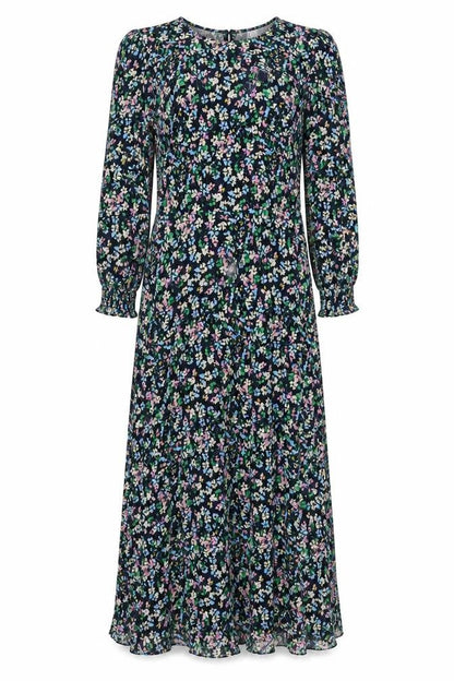 Marks and Spencer Womens Multicoloured Floral Viscose Maxi Size 8 Round Neck Zip