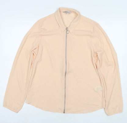 Womens UK Size 12 Marks and Spencer Beige Basic Blouse