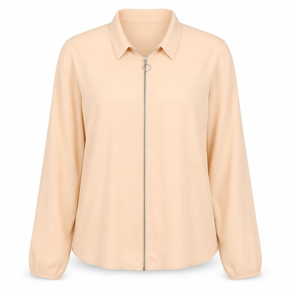 Womens UK Size 12 Marks and Spencer Beige Basic Blouse