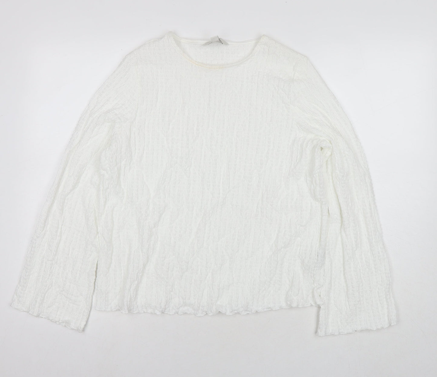 Womens UK Size 12 Marks and Spencer White Basic Blouse