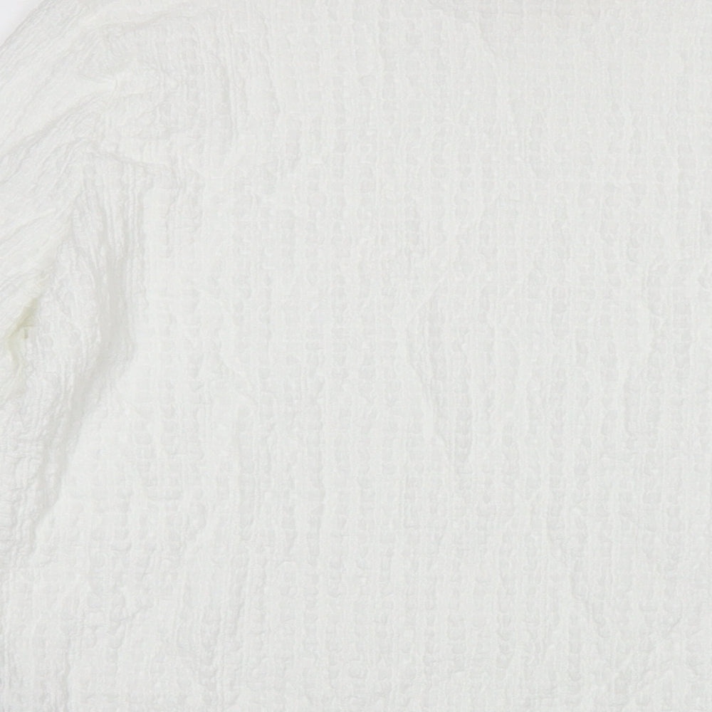 Womens UK Size 12 Marks and Spencer White Basic Blouse