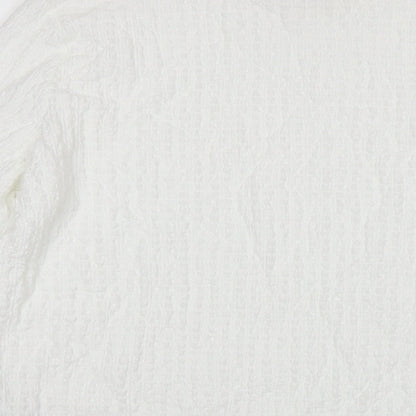 Womens UK Size 12 Marks and Spencer White Basic Blouse