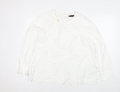 Womens UK Size 18 Marks and Spencer White Basic Blouse