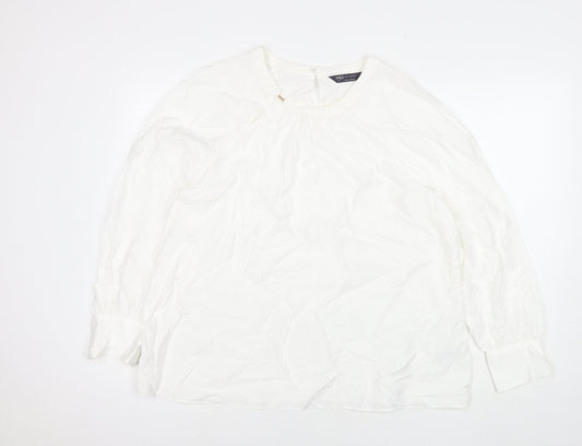 Womens UK Size 18 Marks and Spencer White Basic Blouse