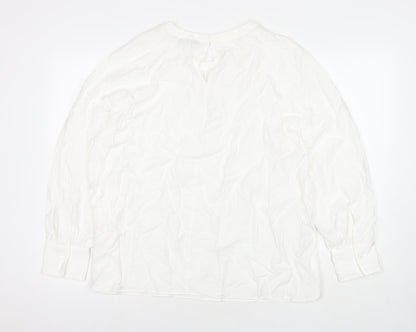 Womens UK Size 18 Marks and Spencer White Basic Blouse