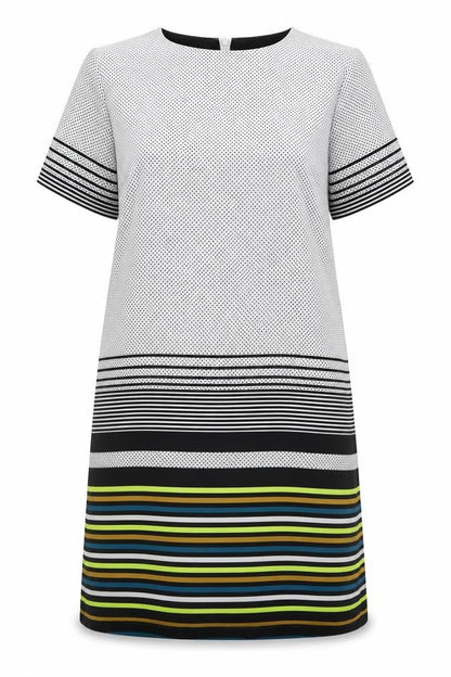 Boohoo Womens Multicoloured Polyester A-Line Size 8 Roll Neck Zip