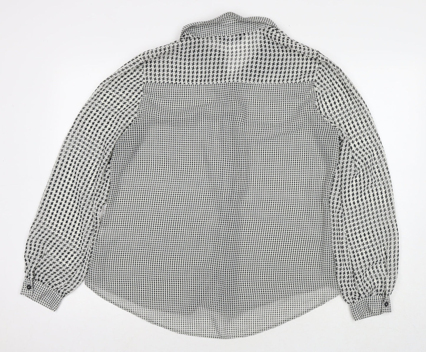 Womens UK Size 16 Dorothy Perkins Black Basic Button-Up