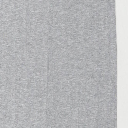 H&M Womens Grey Viscose Tank Dress Size M Round Neck Pullover
