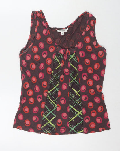 Womens UK Size M Sandwich Multicoloured Basic Tank