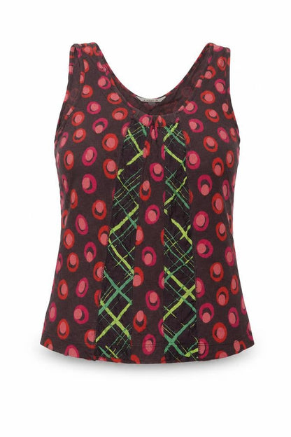 Womens UK Size M Sandwich Multicoloured Basic Tank