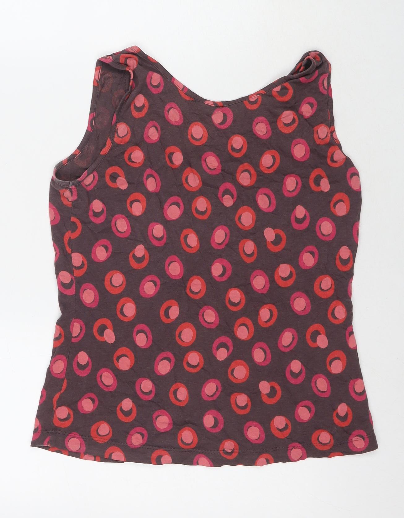 Womens UK Size M Sandwich Multicoloured Basic Tank