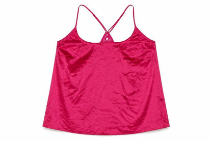 Marks and Spencer Womens Pink Solid Polyester Top Pyjama Top Size L