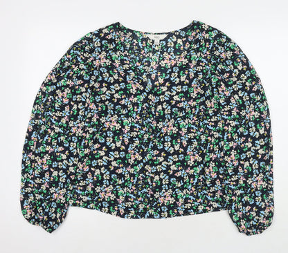 Womens UK Size 10 Marks and Spencer Multicoloured Basic Blouse