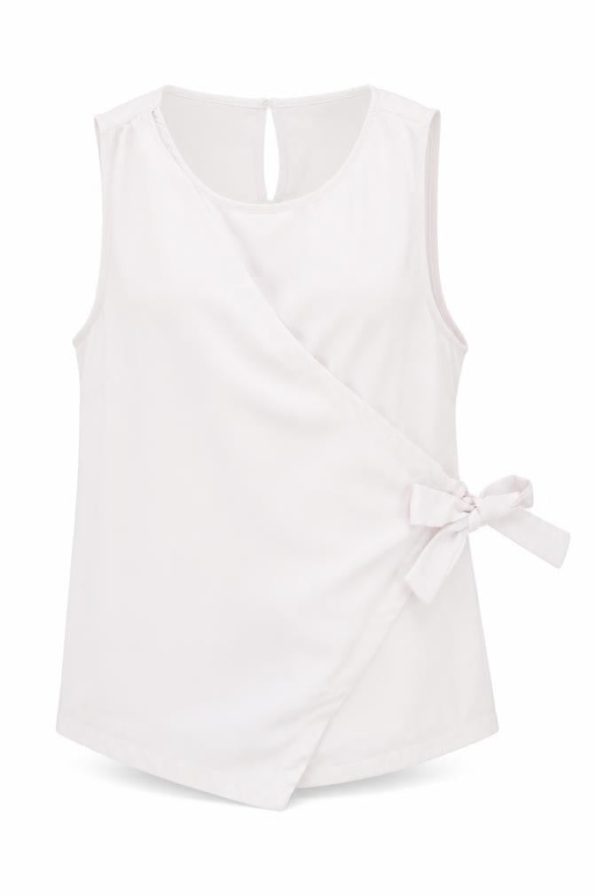 Womens UK Size 12 New Look White Basic Tank