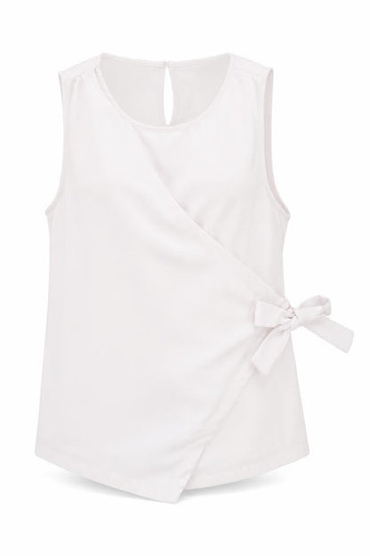 Womens UK Size 12 New Look White Basic Tank