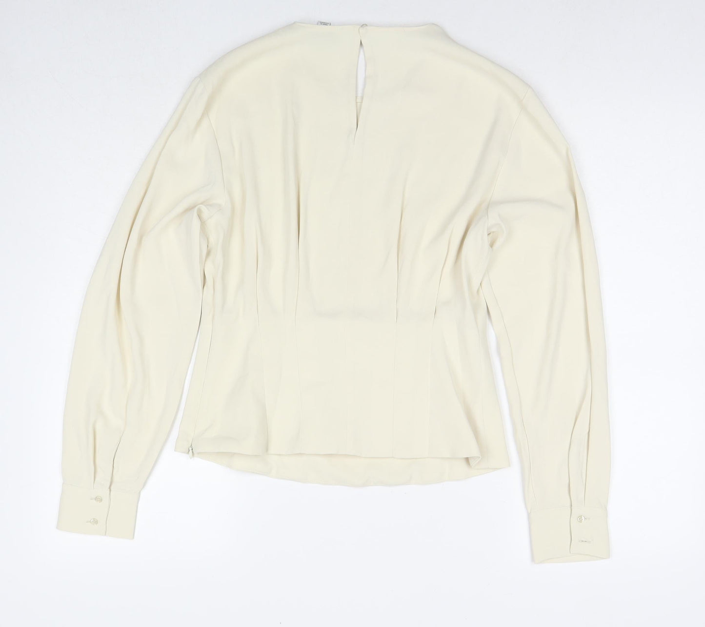 Womens UK Size 10 Marks and Spencer Ivory Basic Blouse