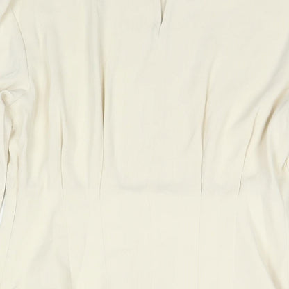 Womens UK Size 10 Marks and Spencer Ivory Basic Blouse