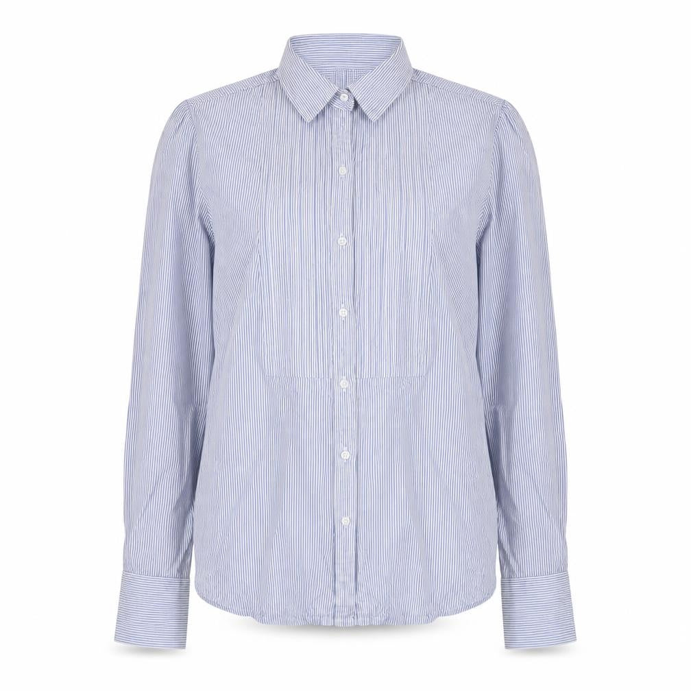 Womens UK Size S Zara Blue Basic Button-Up