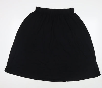 Marks and Spencer Womens Black Viscose Maxi Skirt Size 12