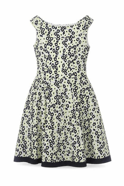 Principles Womens Multicoloured Floral Cotton Fit & Flare Size 12 Round Neck Zip