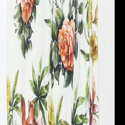 ASOS Womens Multicoloured Floral Polyester Maxi Size 6 V-Neck Pullover