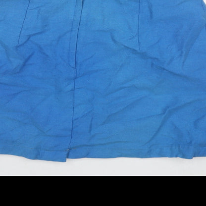 Laurel Womens Blue Wool Mini Skirt Size 8 Zip