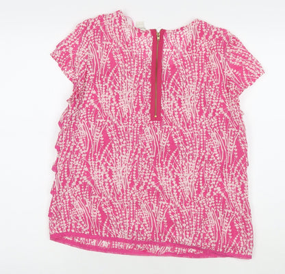 Womens UK Size 12 Monsoon Pink Basic Blouse