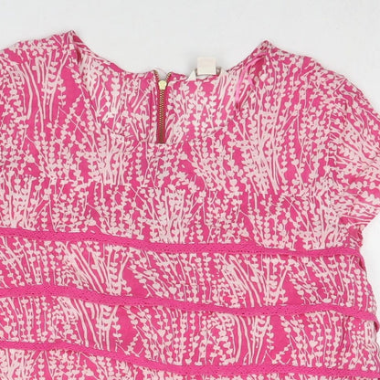 Womens UK Size 12 Monsoon Pink Basic Blouse
