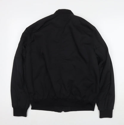 Womens UK Size 8 H&M Black Bomber Jacket