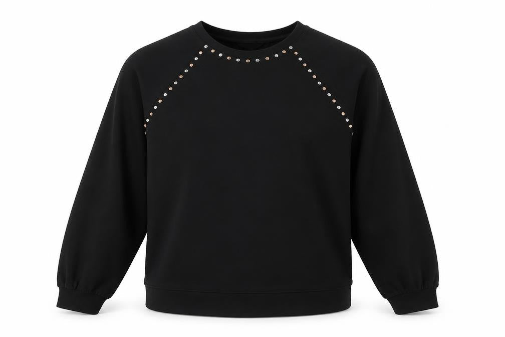 Womens UK Size M NEXT Black Pullover Sweatshirt