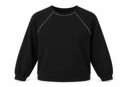 Womens UK Size M NEXT Black Pullover Sweatshirt