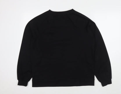 Womens UK Size M NEXT Black Pullover Sweatshirt