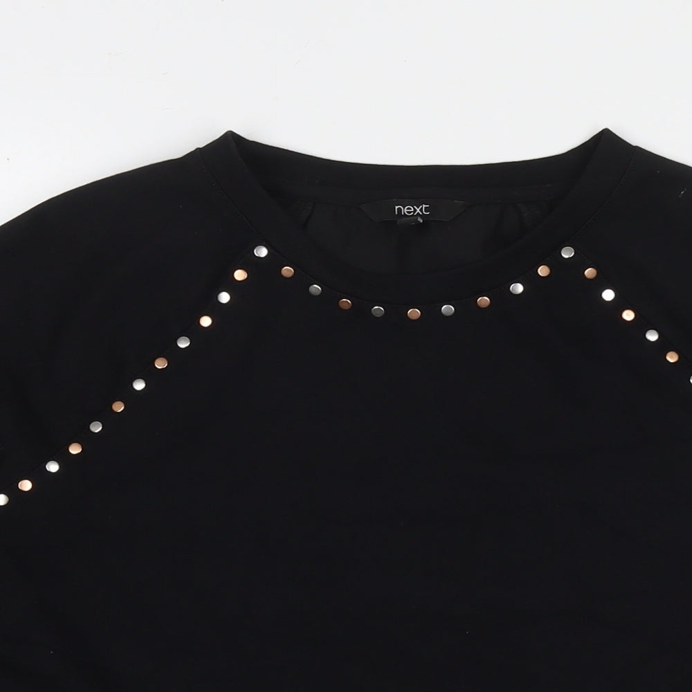 Womens UK Size M NEXT Black Pullover Sweatshirt