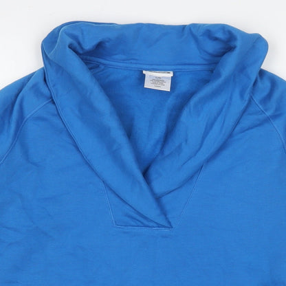 MidleTown Womens Blue Polyester Pullover Sweatshirt Size L Pullover