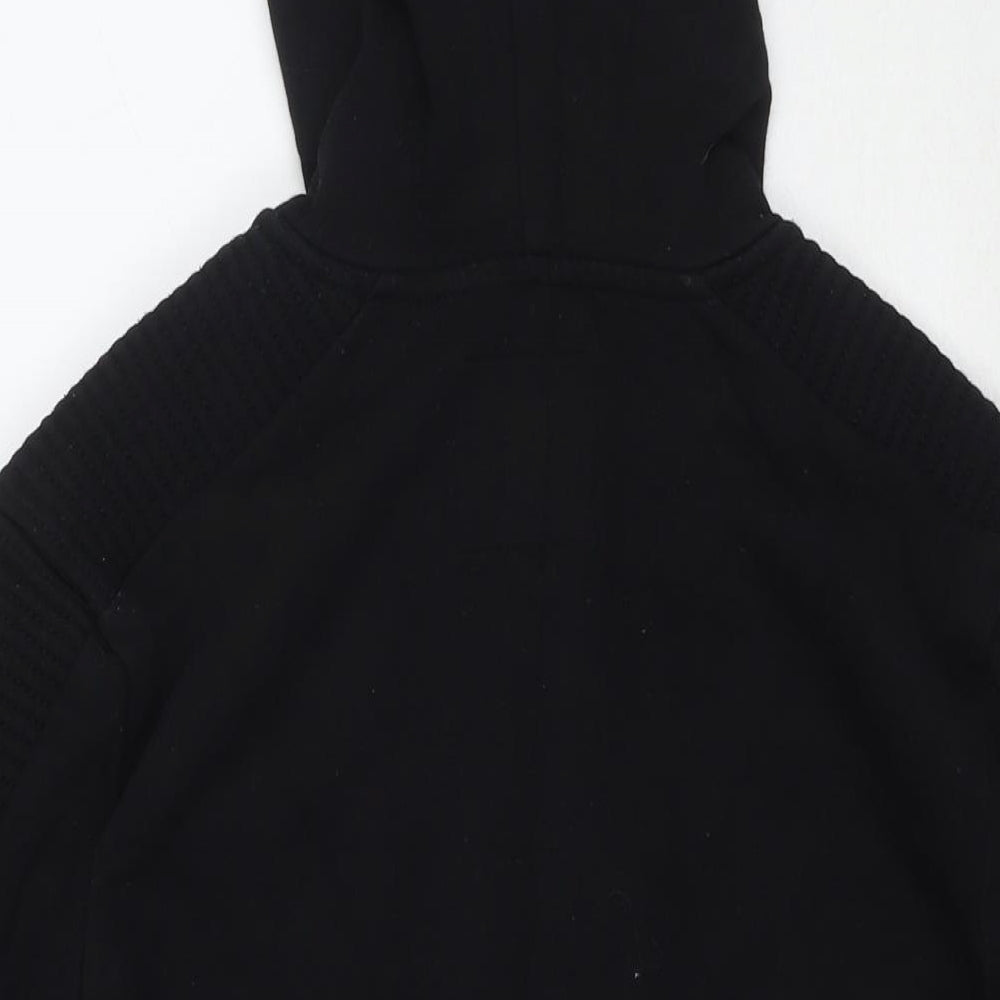 Clockhouse Mens Black Cotton Full Zip Hoodie Size XS