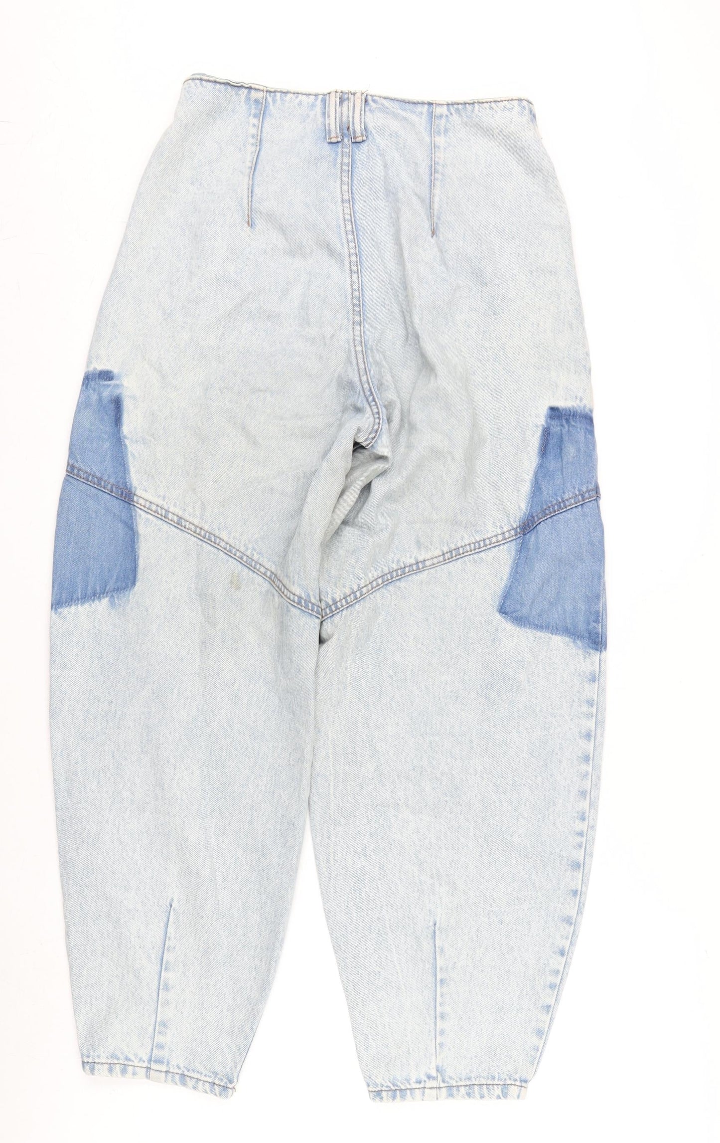 Berkshire Womens Blue Cotton Tapered Jeans Size 8 L27 in Regular Zip