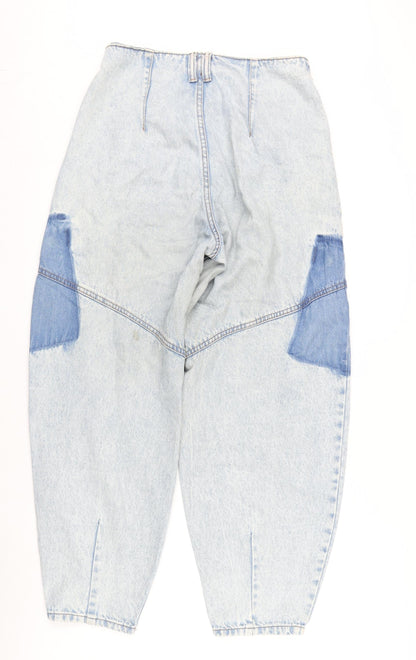 Berkshire Womens Blue Cotton Tapered Jeans Size 8 L27 in Regular Zip
